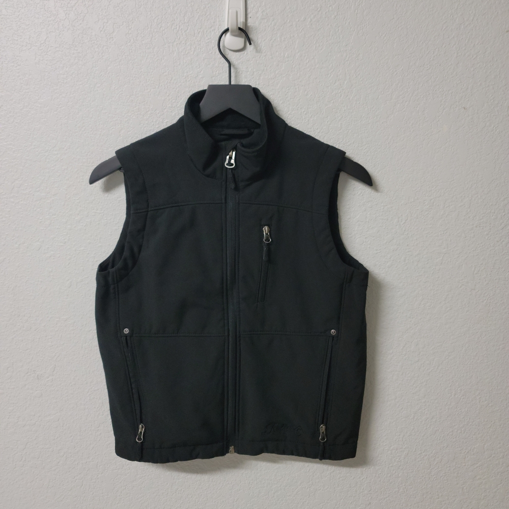 Rafter C Black Soft Shell Full Zip Vest Women's Medium